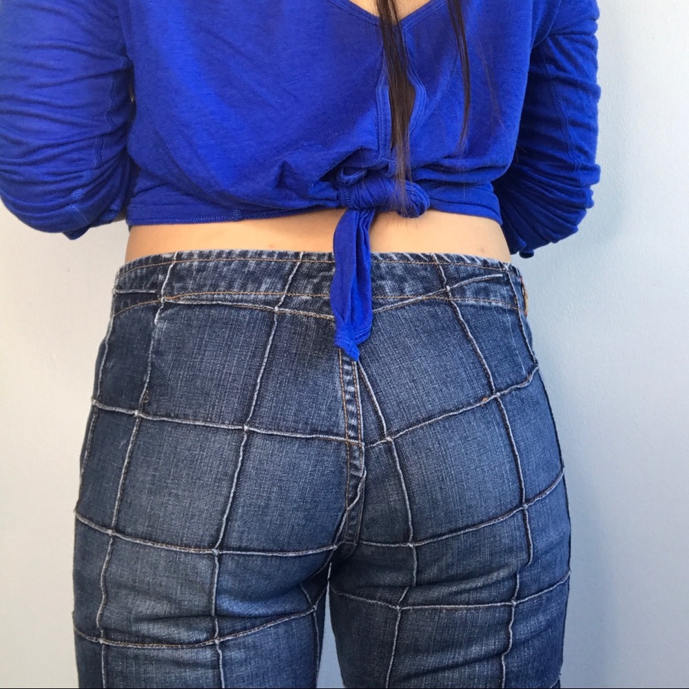 RARE 7 For All Mankind Quilted Patchwork Jeans - Picture 3 of 8